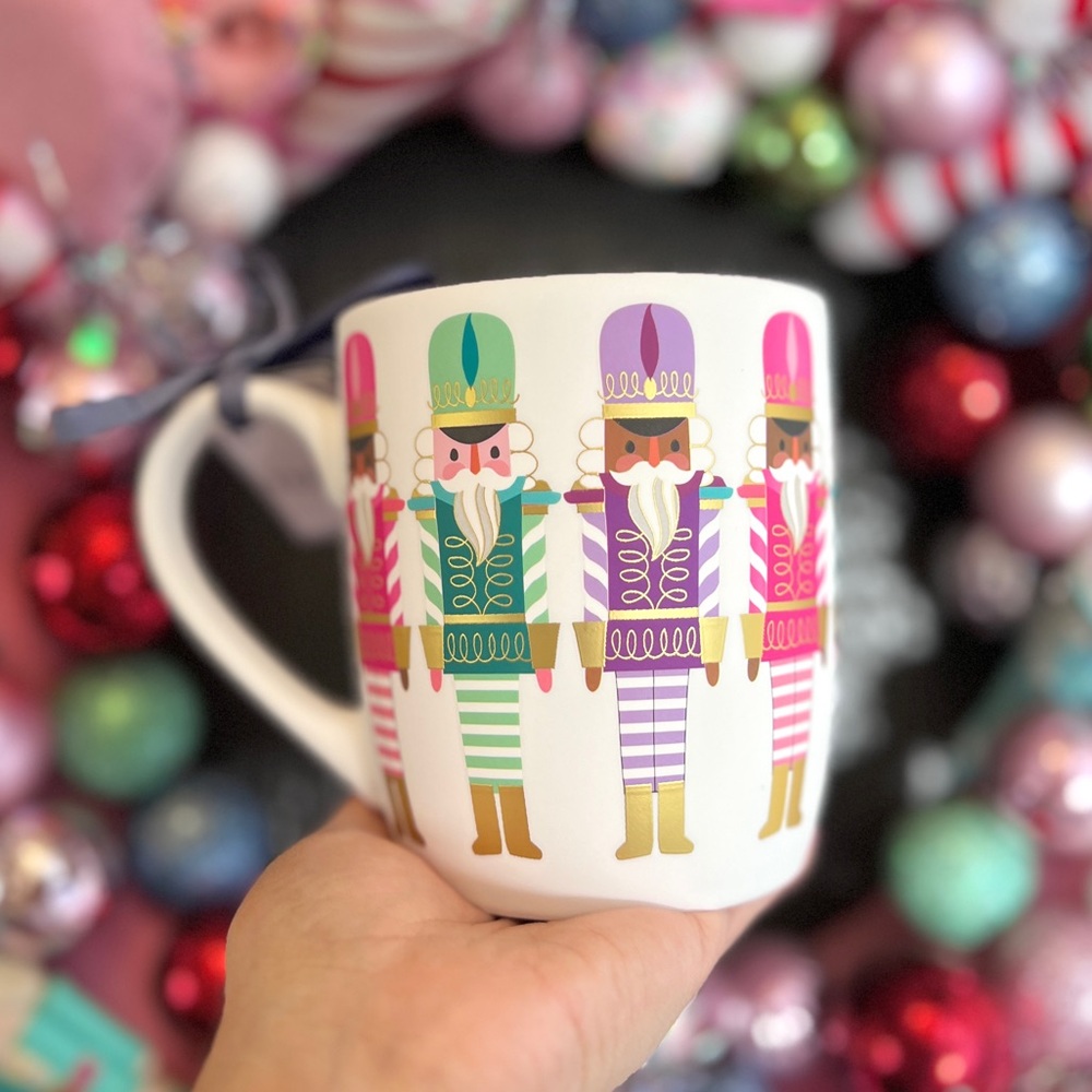 ✨NEW💗Peppermint and Pine Soft Touch Nutcracker Christmas Mug🎁